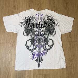 Vintage Urban Legends Graphic White Skull Sword XL